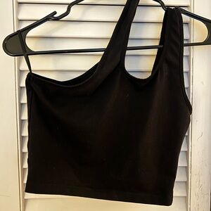 Shein One Shoulder Crop Top
